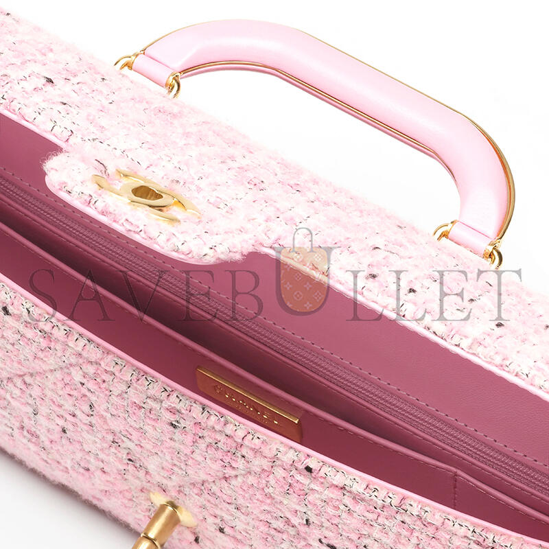 CHANEL LARGE FLAP BAG WITH TOP HANDLE AS5807 (30*12.5*5cm)